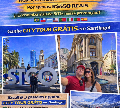 Pacote Combos Passeios Inverno Chile